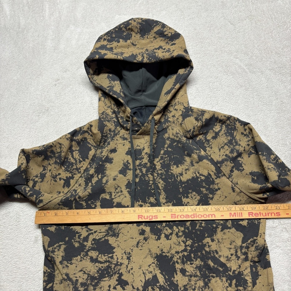 Lululemon City Sweat Pullover Hoodie Mens S Slim Fit Brown & Black Camo LM3CKLS - Picture 5 of 6